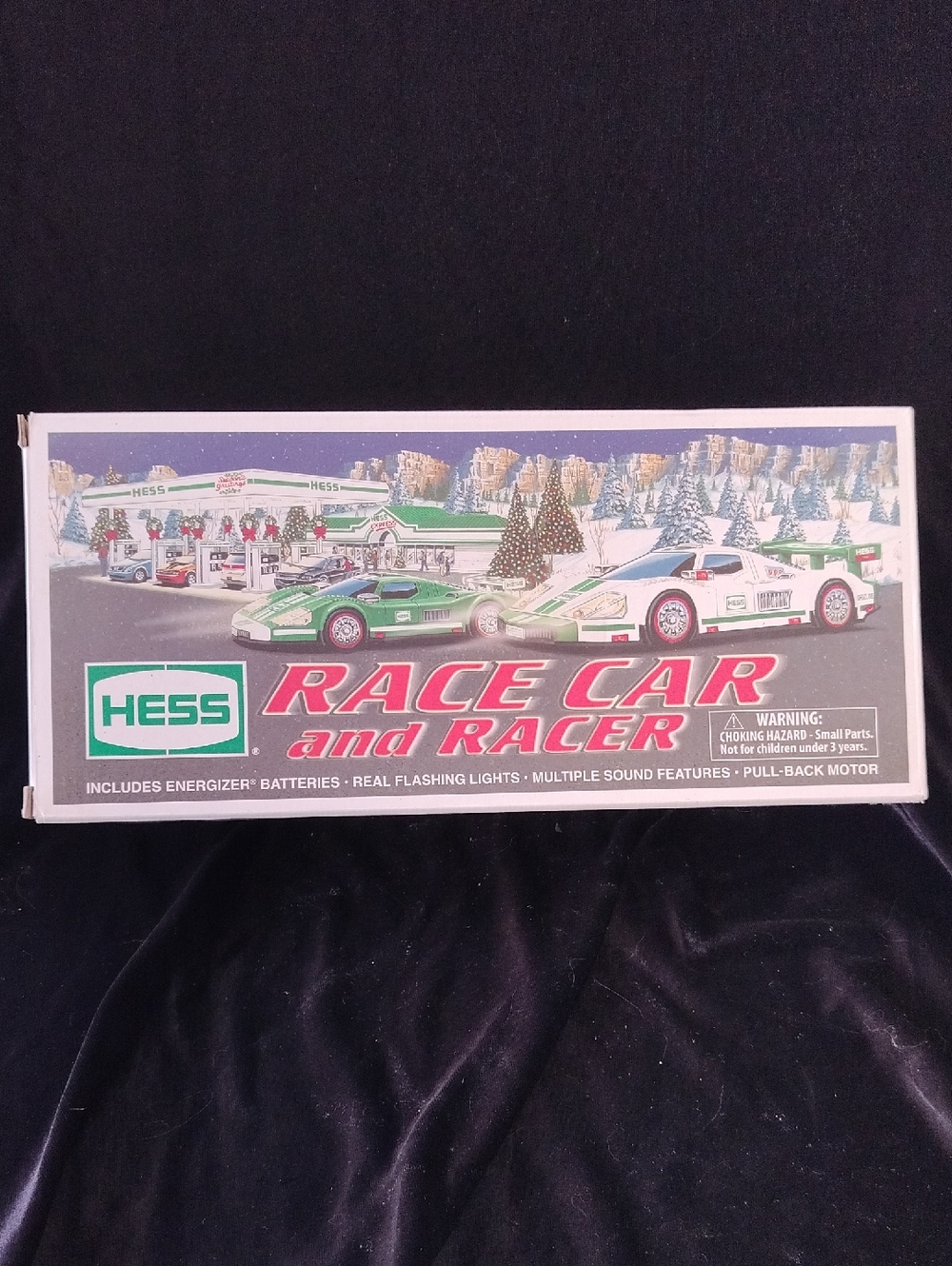 Vintage 2009 Hess Toy Race Car and Racer set,